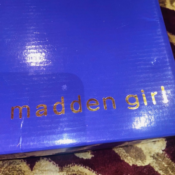 Kilterr Cognac Paris Brown Wedge Heel Madden Girl Womens - Picture 9 of 10